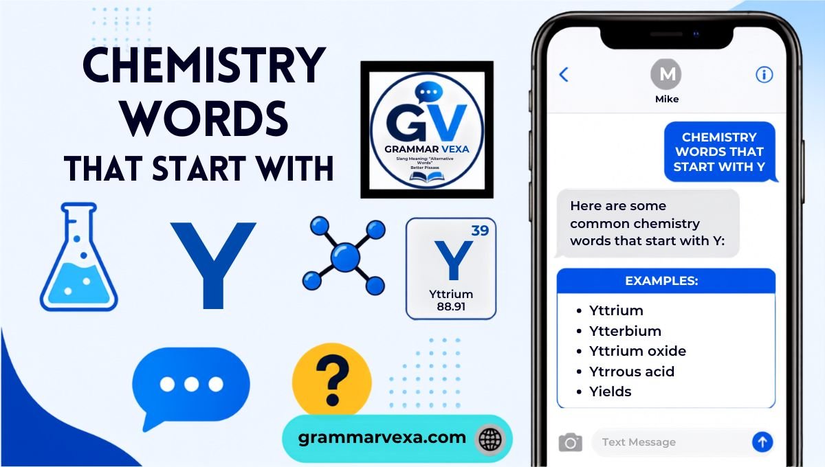 Chemistry Words That Start With Y