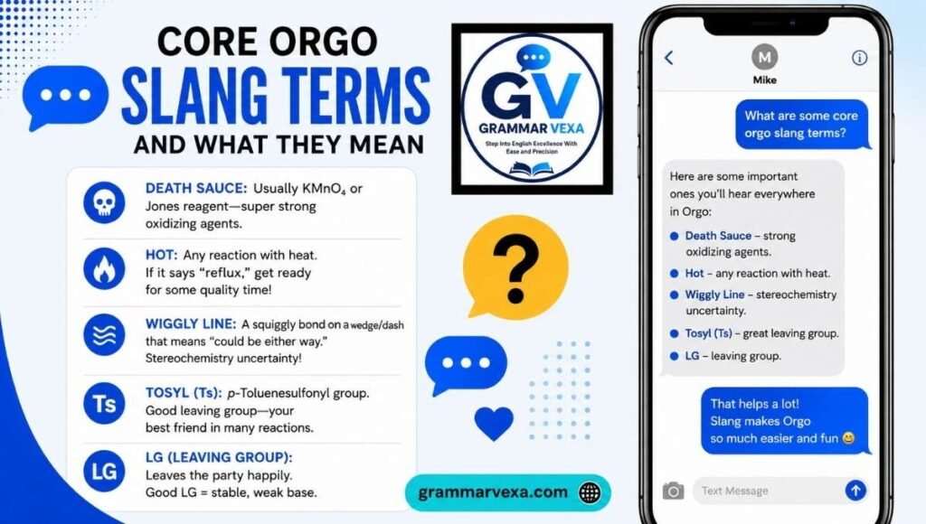 Core Orgo Slang Terms and What They Mean