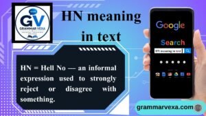 HN meaning in text