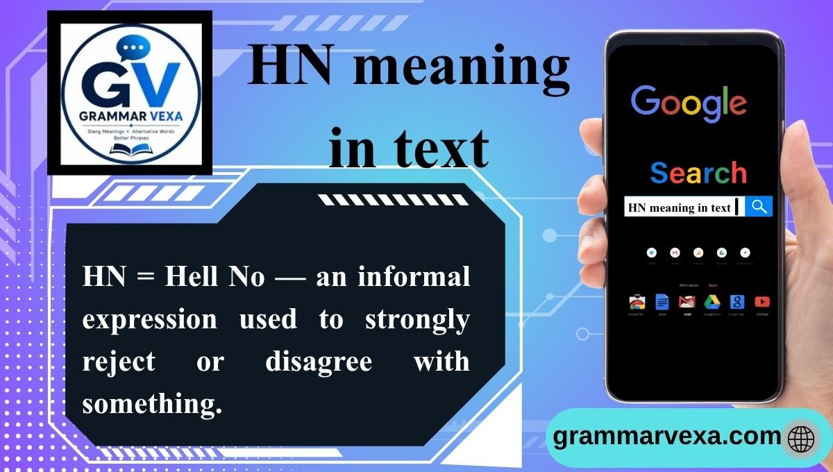 HN meaning in text
