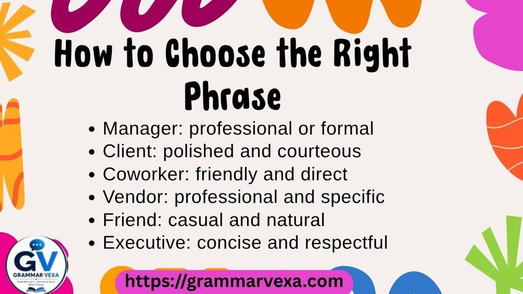 How to Choose the Right Phrase