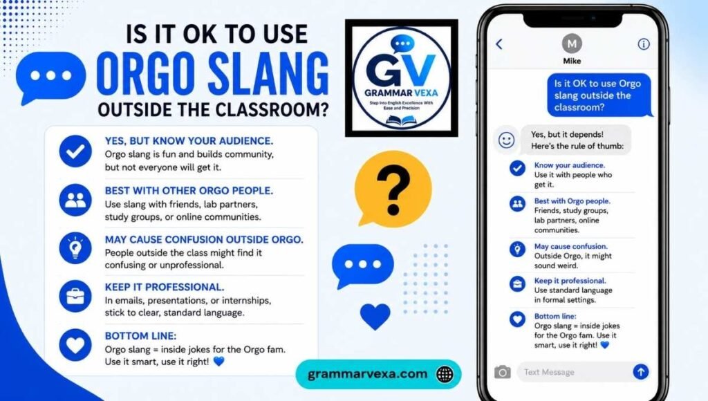 Is It OK to Use Orgo Slang Outside the Classroom?