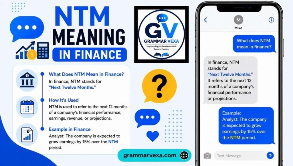 NTM Meaning in Finance