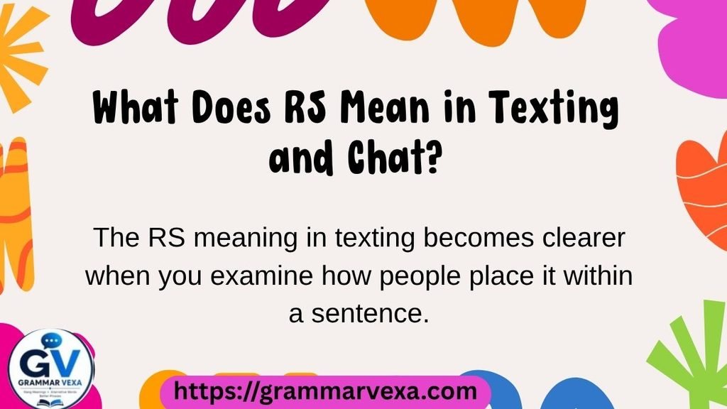 What Does RS Mean in Texting and Chat?