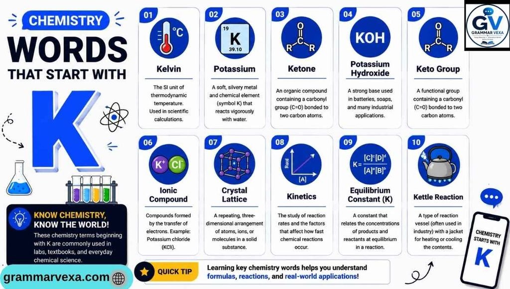 Chemistry Words That Start With K