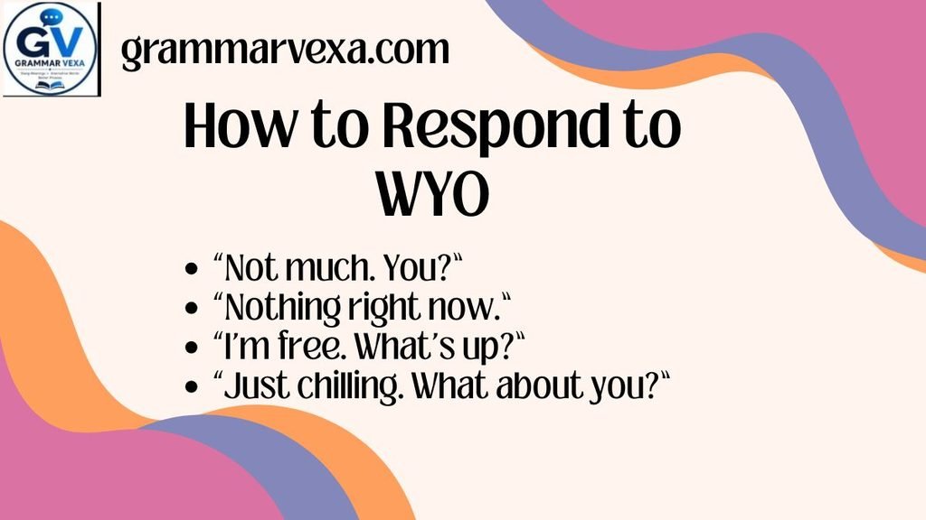 How to Respond to WYO