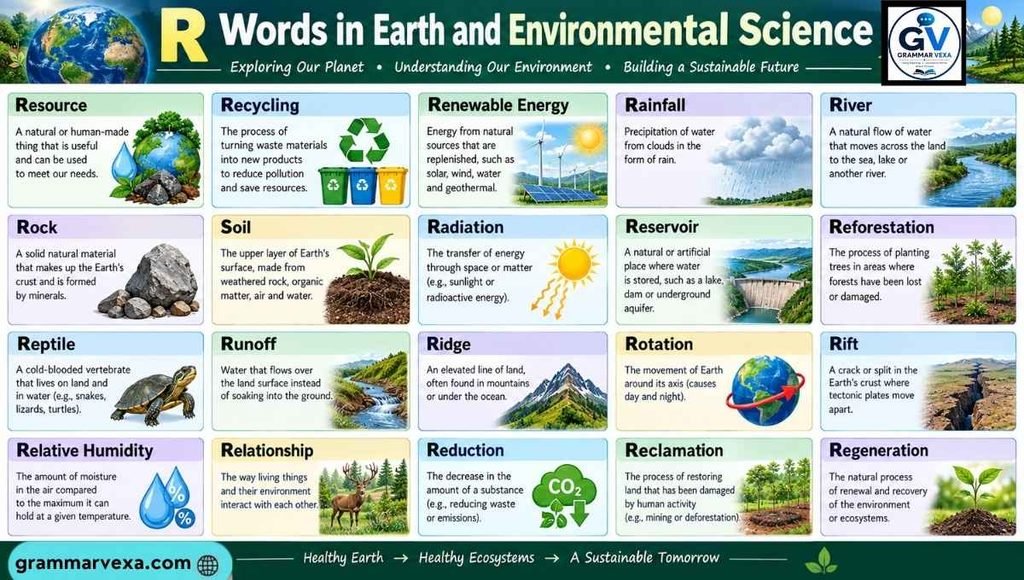 R Words in Earth and Environmental Science