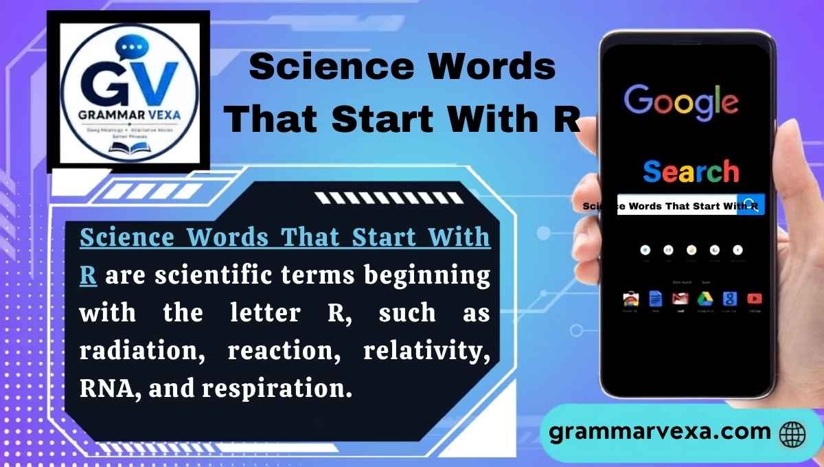Science Words That Start With R
