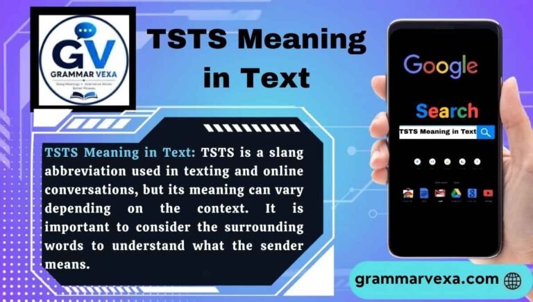 TSTS Meaning in Text