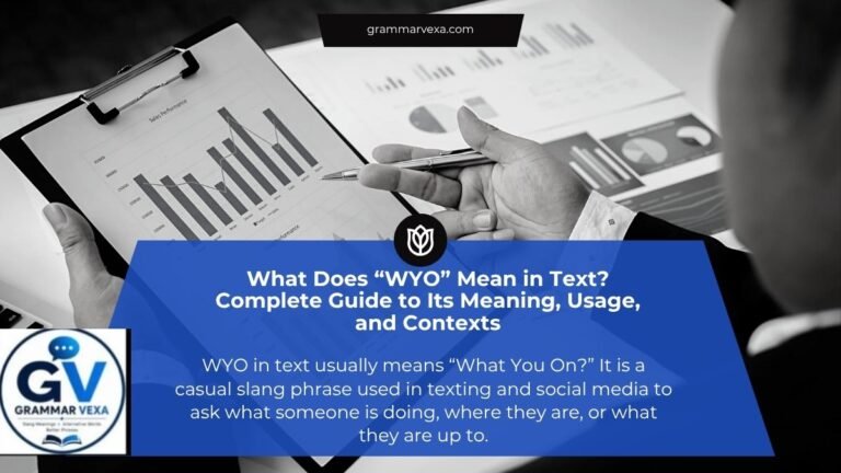 What Does “WYO” Mean in Text? Complete Guide to Its Meaning, Usage, and Contexts