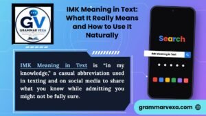 IMK Meaning in Text What It Really Means and How to Use It Naturally