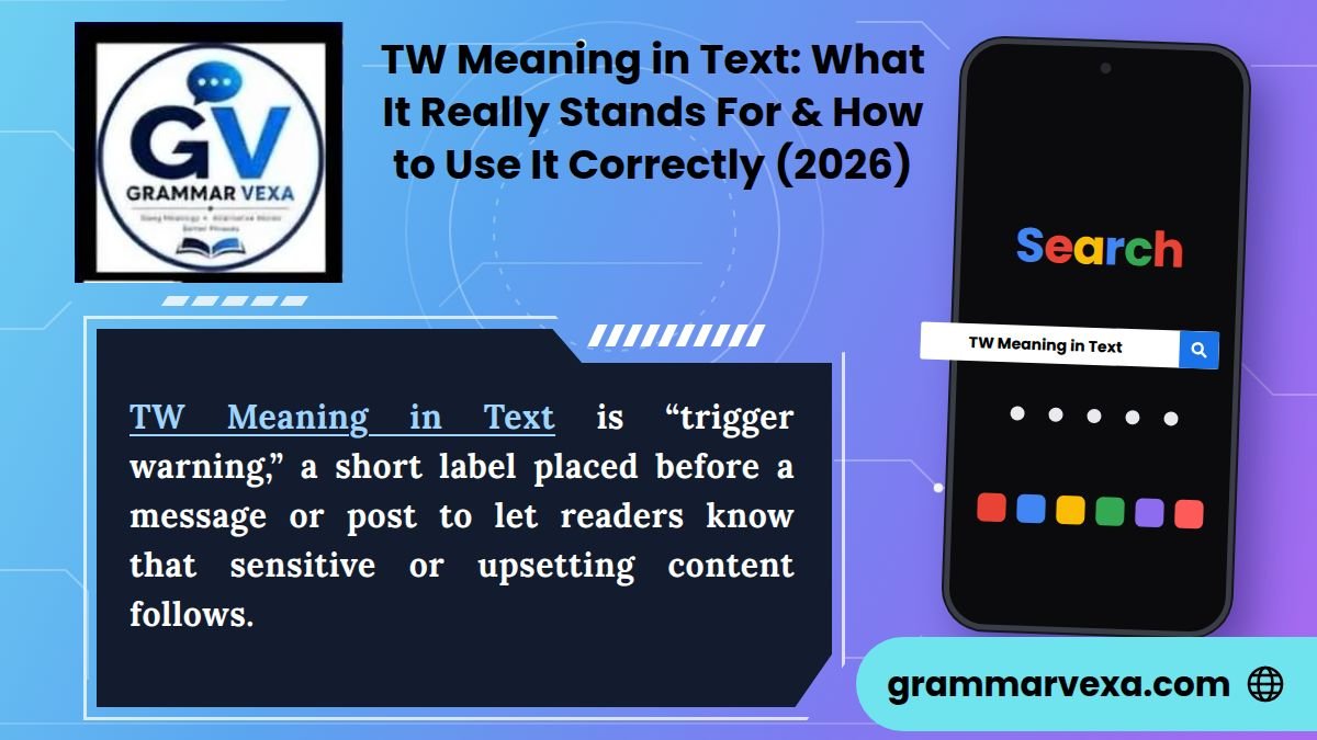 TW Meaning in Text What It Really Stands For & How to Use It Correctly (2026)
